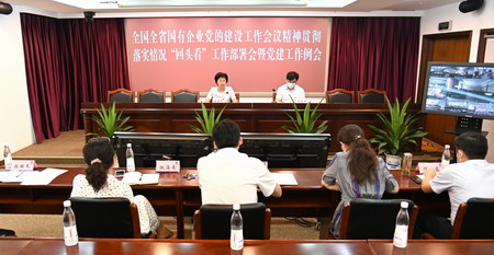 蘇鹽集團黨委召開全國全省國有企業(yè)黨的建設(shè)工作會議精神貫徹落實情況“回頭看”工作部署會暨黨建工作例會 蘇鹽集團黨委召開全國全省國有企業(yè)黨的建設(shè)工作會議精神貫徹落實情況“回頭看”工作部署會暨黨建工作例會