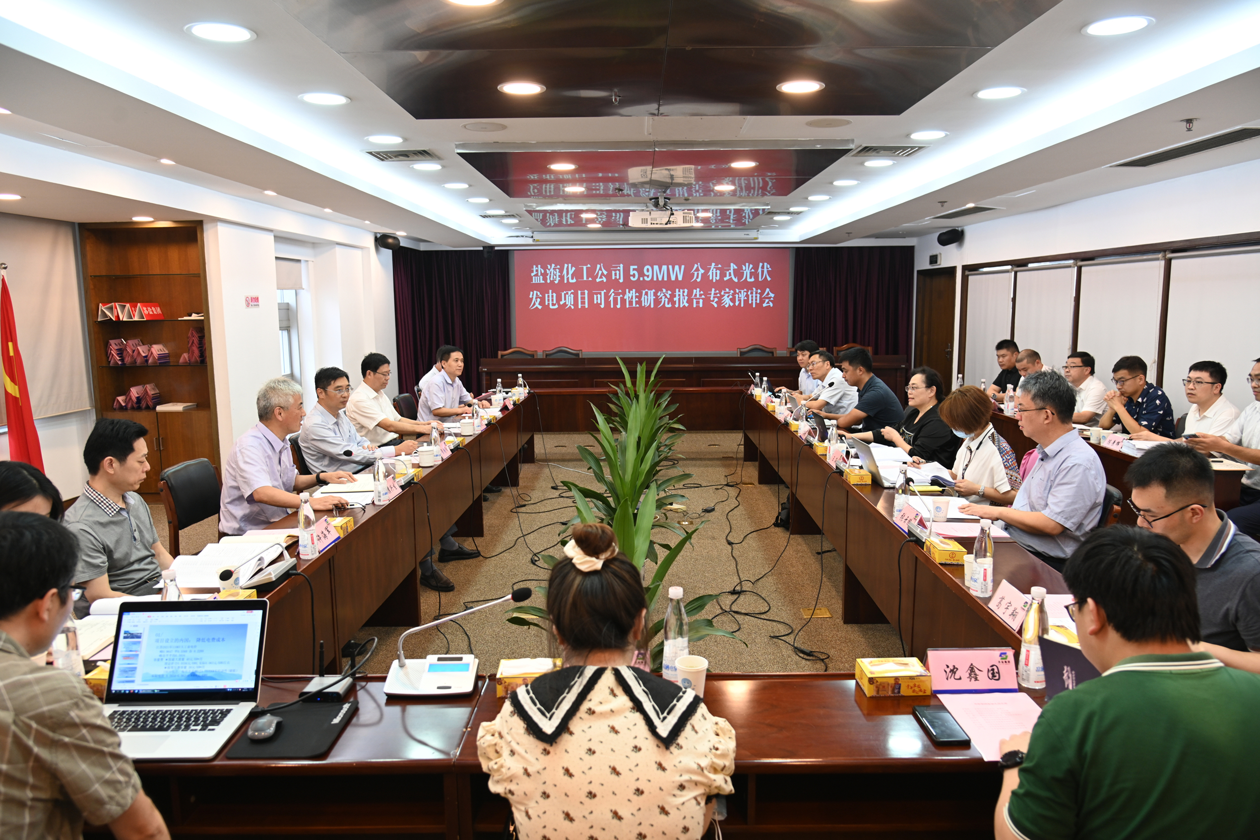 鹽海化工公司光伏項目科研報告順利通過專家論證評審 鹽?;す竟夥椖靠蒲袌蟾骓樌ㄟ^專家論證評審