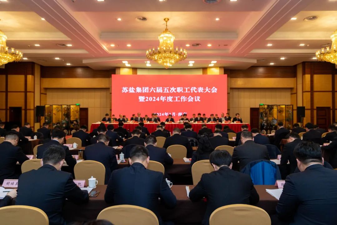 蘇鹽集團隆重召開六屆五次職工代表大會暨2024年度工作會議 蘇鹽集團隆重召開六屆五次職工代表大會暨2024年度工作會議